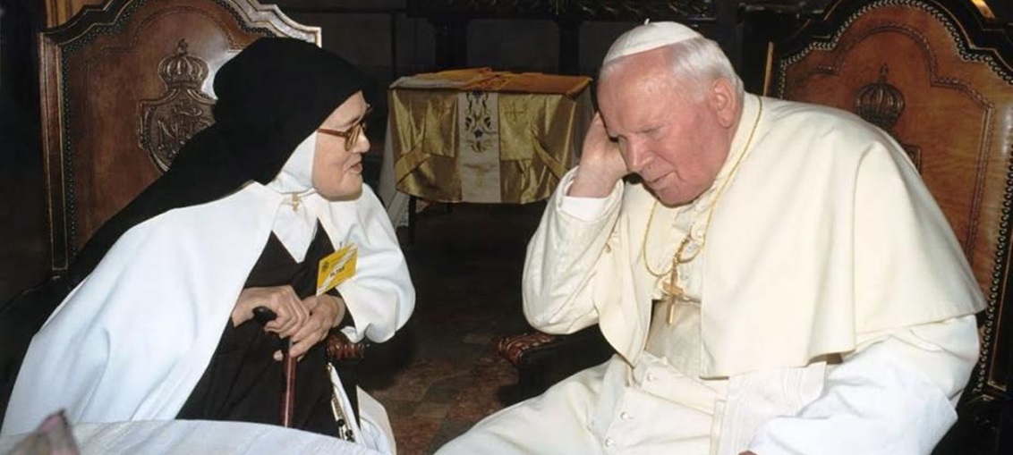 Irmã Lucia e Papa João Paulo II