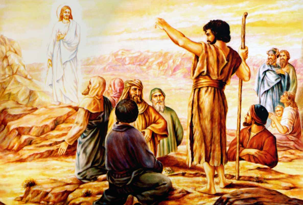 João Batista apontando para Jesus