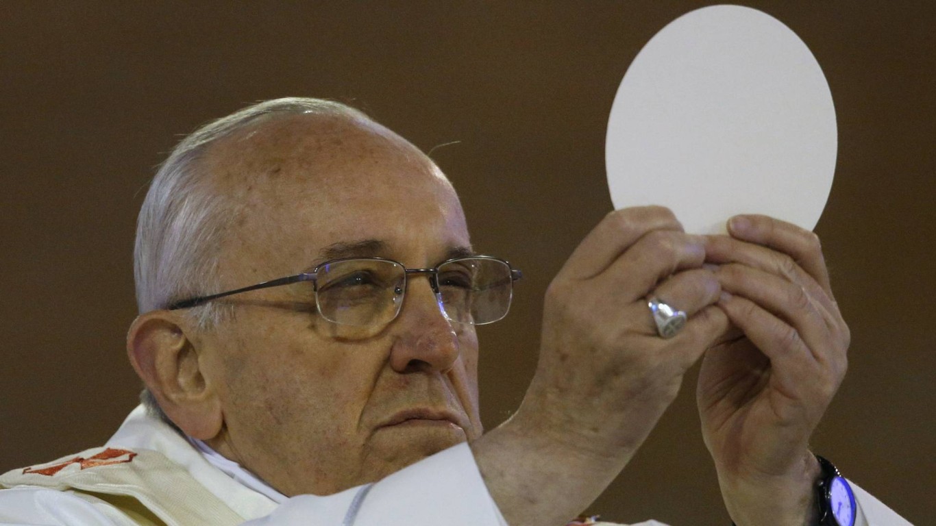 Pão eucarístico com Papa Francisco