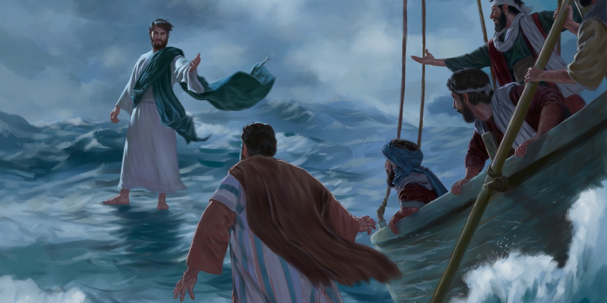 Jesus andando sobre as águas