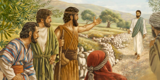 João Batista apontando para Jesus