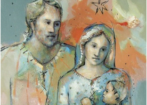 José e Maria com o menino Jesus