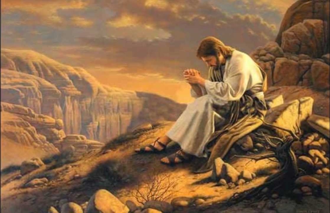 Jesus orando no monte